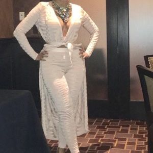 Pink Two Piece Pants Set